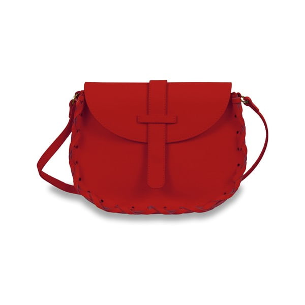 Червена кожена чанта Bridget - Infinitif