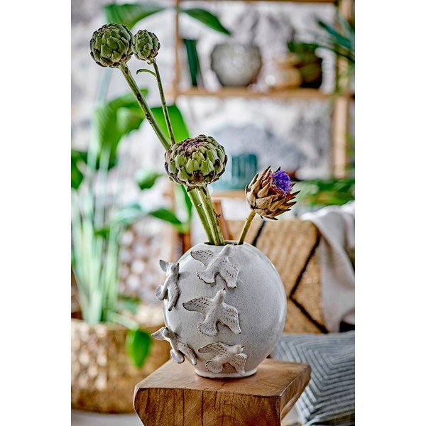 Кремава глинена ваза (височина 25 cm) Abira – Bloomingville-image-2