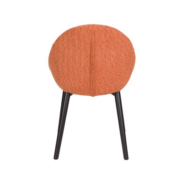 Оранжев тапициран трапезен стол Fenna – Dutchbone-image-3