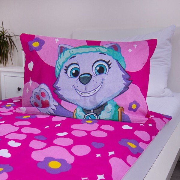 Розово памучно детско спално бельо 100x135 cm Paw Patrol "Pawsome friendships grow" – Jerry Fabrics-image-4