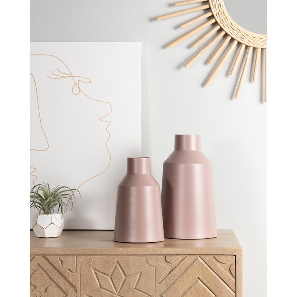 Sada 2 růžových váz La Forma Soco-image-1