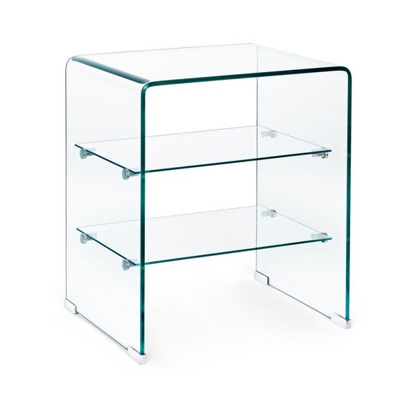 Стъклена странична масичка 40x50 cm Iride – Bizzotto-image-2