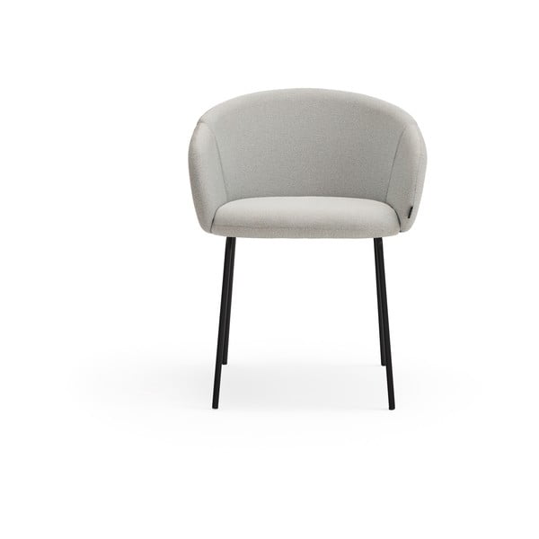 Светлосив тапициран трапезен стол Add – Teulat-image-1