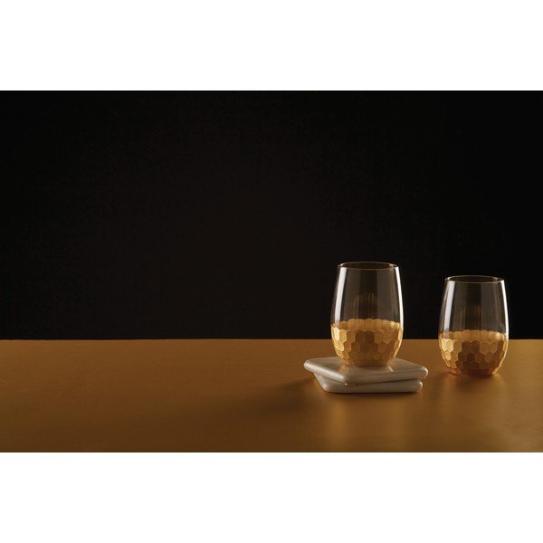 Комплект от 4 чаши със златни детайли Astrid, 240 ml - Premier Housewares-image-2
