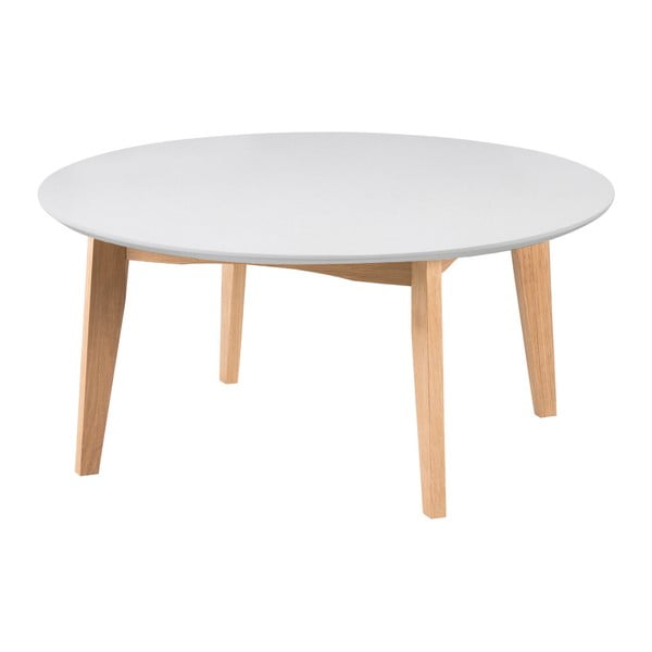 Бяла кръгла маса за кафе ø 90 cm Abin - Actona-image-1
