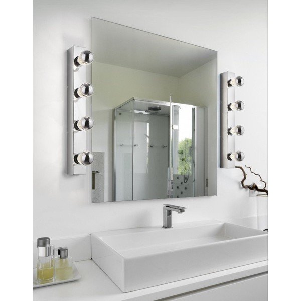 Стенна лампа в лъскаво-сребрист цвят Theatro - Trio-image-1