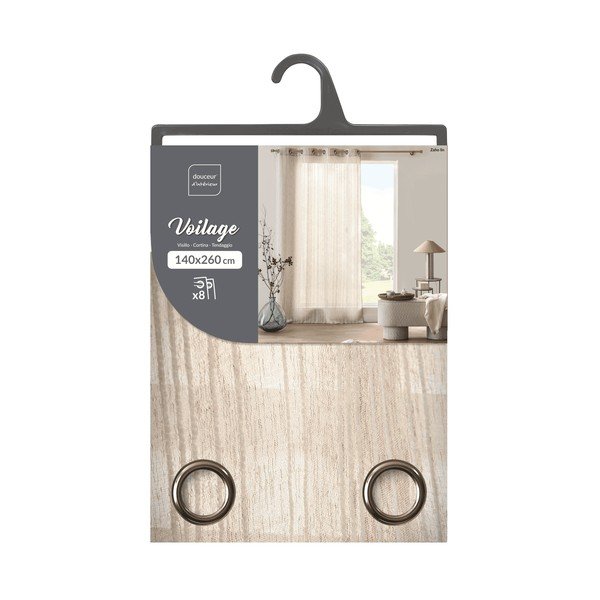 Кремаво перде 140x260 cm Zaho – douceur d'intérieur-image-3