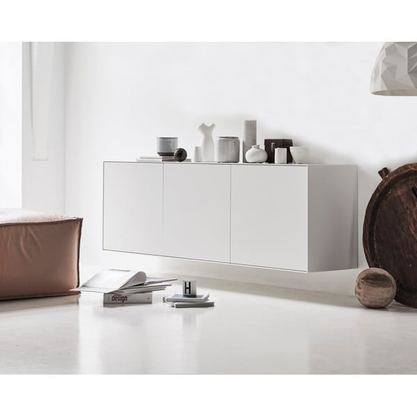 Бял нисък скрин с чекмеджета 179,9x59 cm Edge by Hammel - Hammel Furniture-image-1