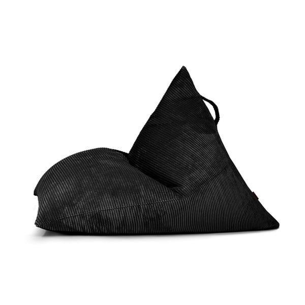 Черен пуф от рипсено кадифе Razz – SLOWDOWN