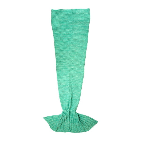 Zelená deka ve tvaru ploutve Fisura Manta Sirena Menta