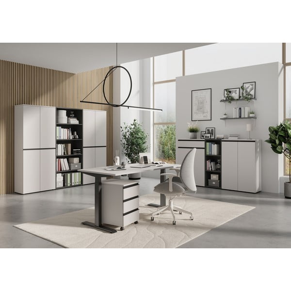 Регулируема работна маса с електрическо регулиране на височината 80x160 cm Bedano – Germania-image-2