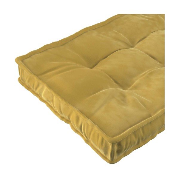 Маслиненозелен детски матрак 60x120 cm Posh Velvet - Yellow Tipi-image-1