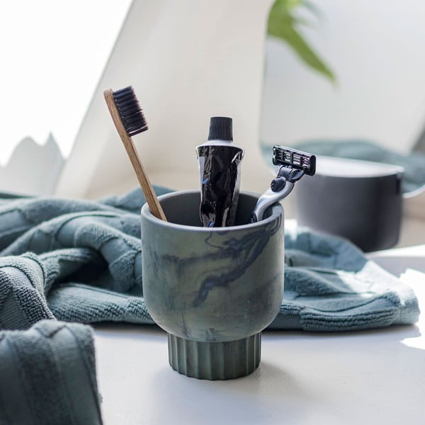 Зелена каменна чаша за четки за зъби Attitude - Mette Ditmer Denmark-image-2