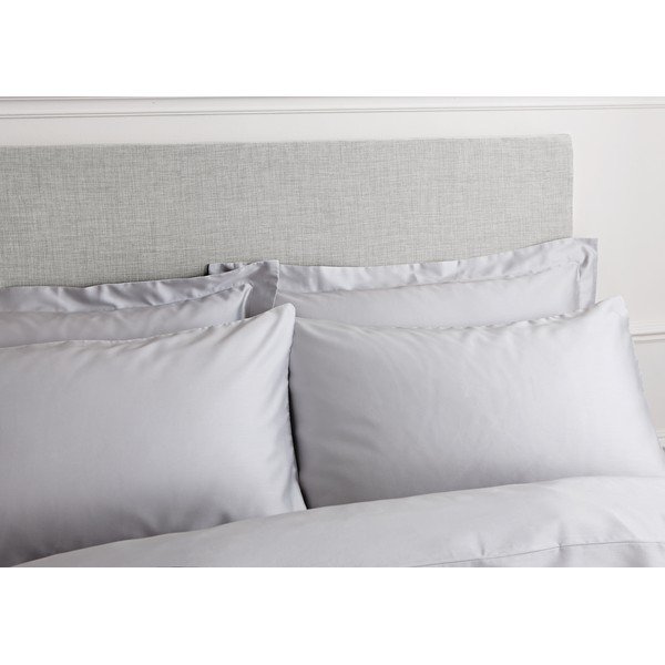 Класическо сиво спално бельо от памучен сатен, 135 x 200 cm - Bianca-image-2