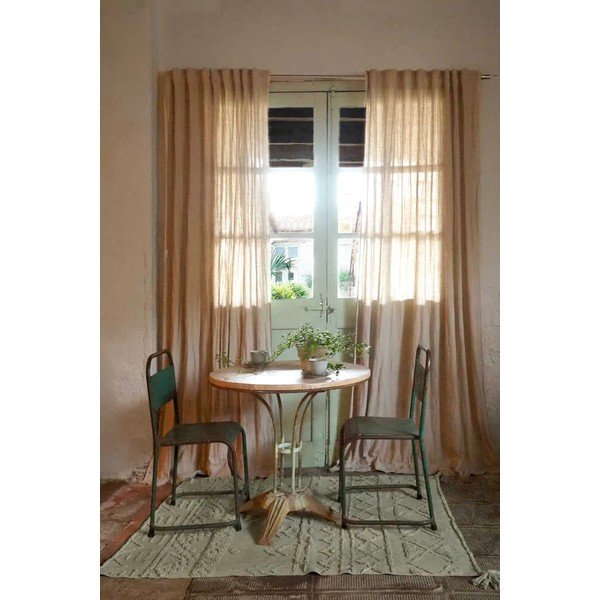 Светлозелен ръчно изработен памучен килим подходящ за пране 170x240 cm Tribu Olive – Lorena Canals-image-3