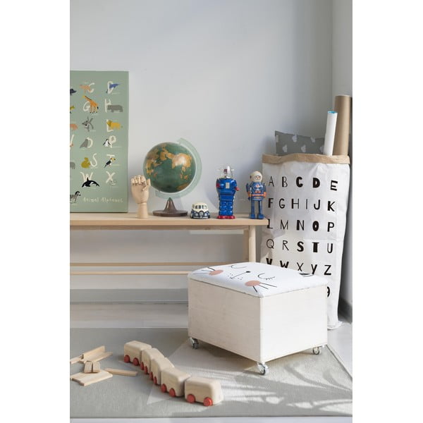 Пуф за сядане на колела с място за съхранение Cat Baul - Little Nice Things-image-1