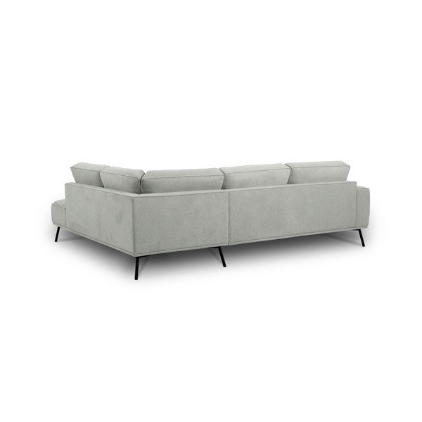 Светлосив шенилов ъглов диван (десен ъгъл/L форма) Amsterdam – Scandic-image-3