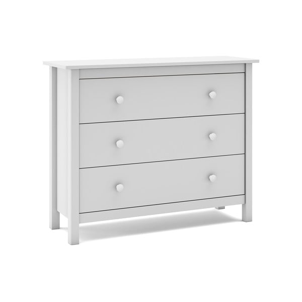 Бял нисък детски скрин от борова дървесина 100x80 cm Max - Marckeric-image-4