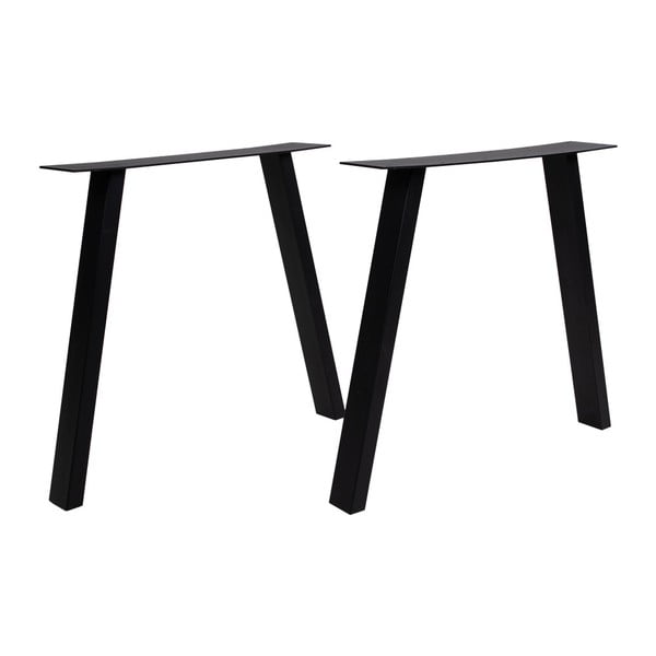 Черни стоманени крака за маса за хранене Nimes, дължина 71 cm - House Nordic
