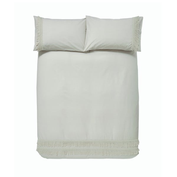 Сиво и бежово памучно спално бельо , 135 x 200 cm Izmir - Pineapple Elephant-image-2