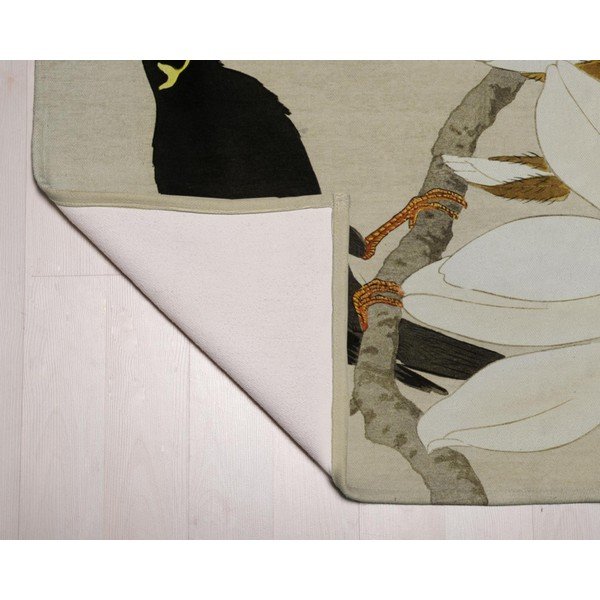 Зелен и бежов килим 135x55 cm Bird - Velvet Atelier-image-2