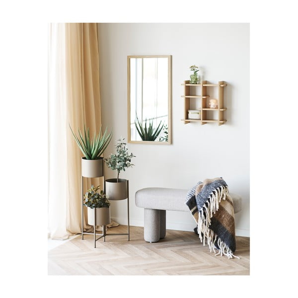 На няколко нива стенен рафт от декор от дъб  в естествен цвят 40 cm Olsberg – House Nordic-image-2