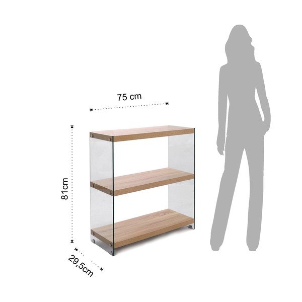 Библиотека за книги , височина 81 cm Nancy - Tomasucci-image-2