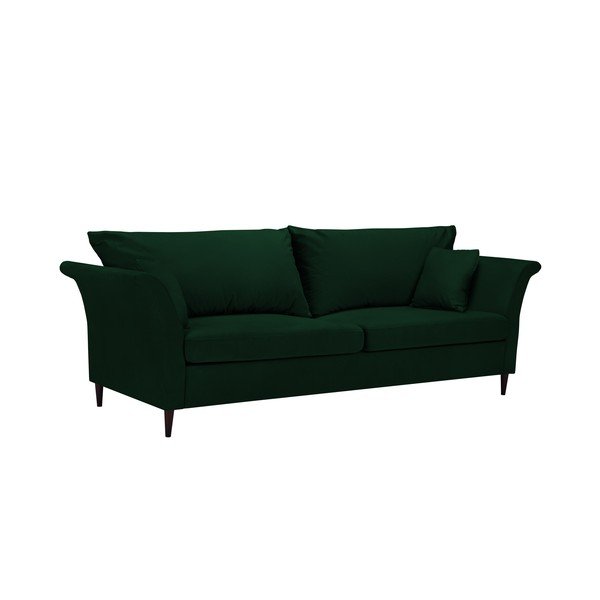 Зелен разтегателен диван с място за съхранение Pivoine - Mazzini Sofas-image-2