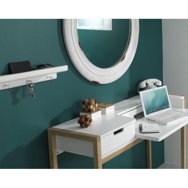 Бял рафт с кукички за ключове Trays - Tomasucci-image-1