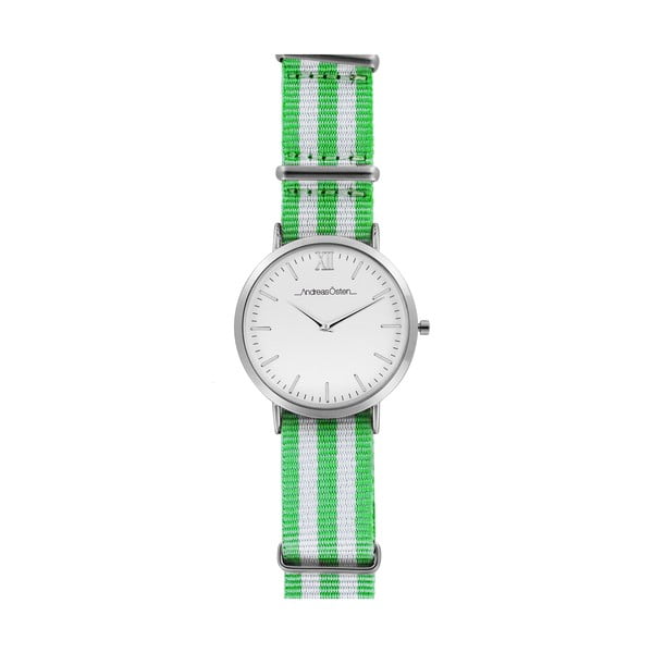 Dámské hodinky se zelenobílým páskem Andreas Östen Grenna II