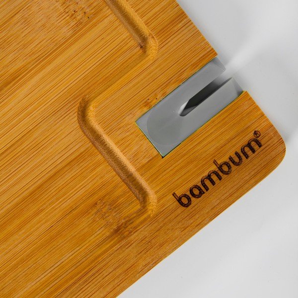 Бамбукова дъска за рязане с точилка, Livada, 33x25 cm - Bambum-image-1