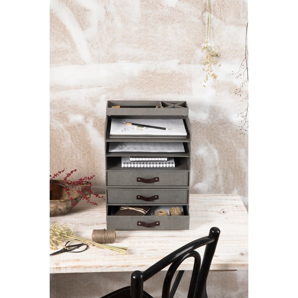 Картонен органайзер за докумнети с чекмедже Walter – Bigso Box of Sweden-image-2