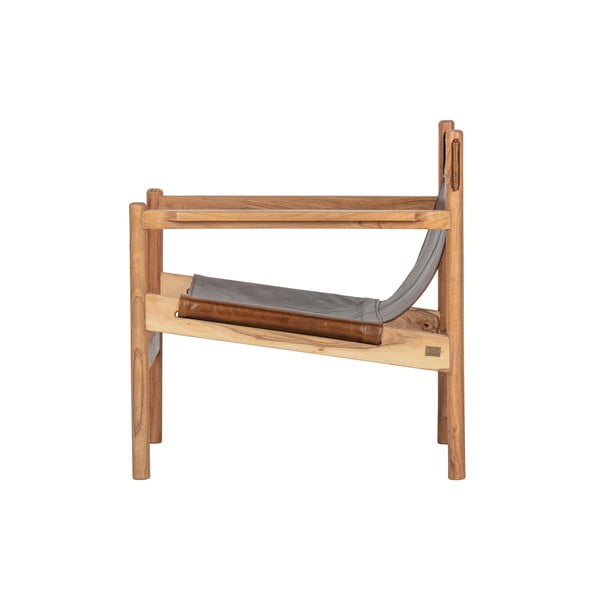 Кафяв фотьойл от биволска кожа Chill - BePureHome-image-2