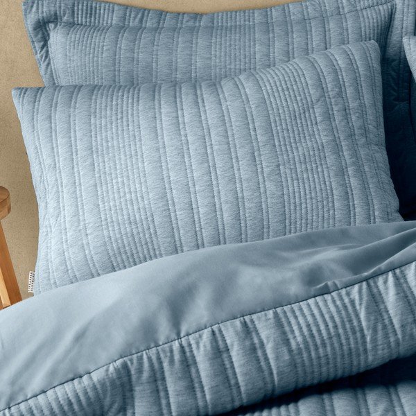 Синьо  двойно  спално бельо 200x200 cm Tamba Stripe – Pineapple Elephant-image-1