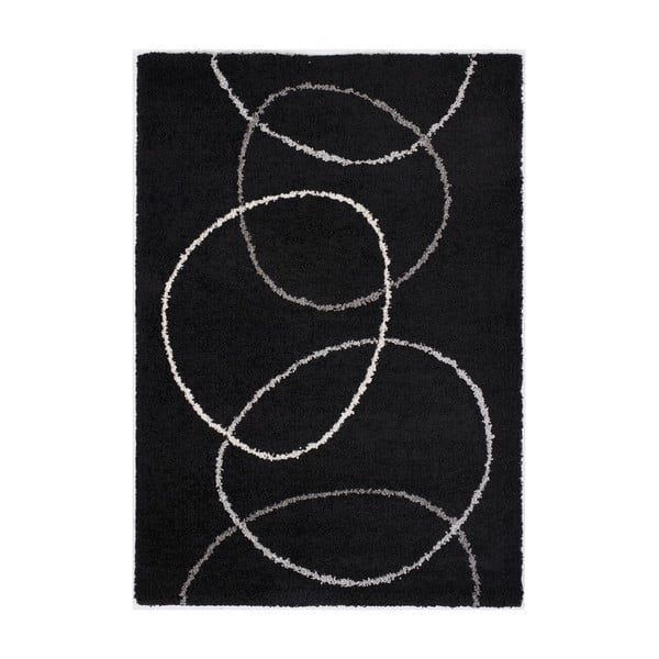 Černý koberec Calista Rugs Sydney Night, 120 x 170 cm
