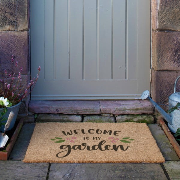Изтривалка от кокосови влакна 60x90 cm Welcome to My Garden – Artsy Doormats-image-3