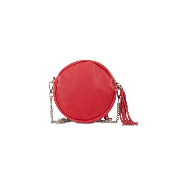 Червена кожена чанта Prunelle - Infinitif