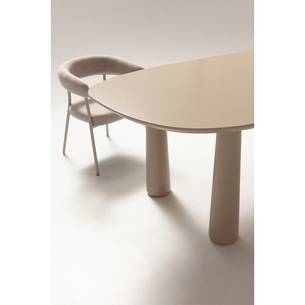 Бежова масичка за кафе с боров плот 110x220 cm Nahia – MOME-image-4