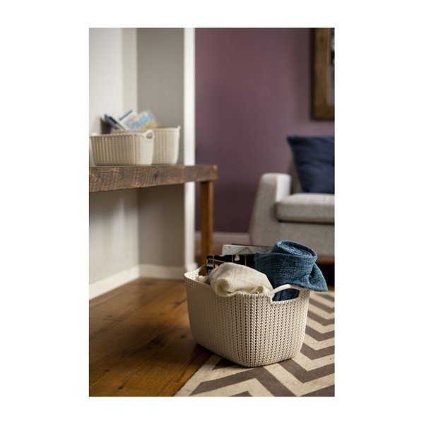 Голяма кошница за съхранение на крем Knit - Curver-image-1