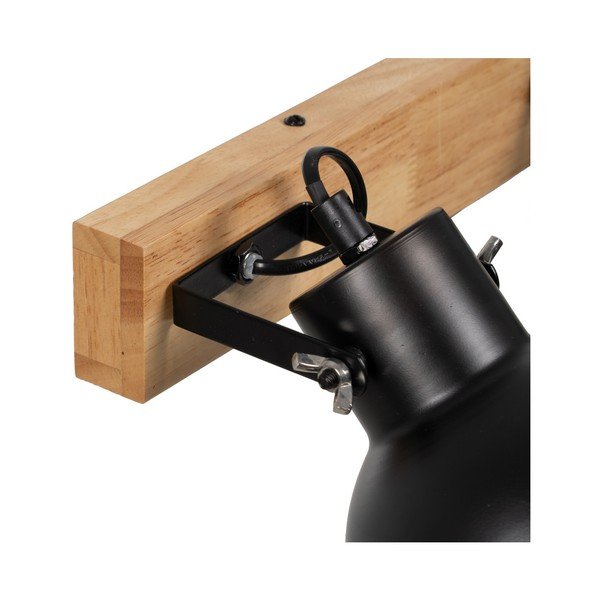 Черно-естествена стенна лампа – Ixia-image-1