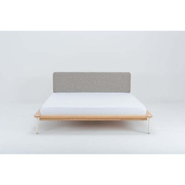 Двойно легло от дъбова дървесина , 140 x 200 cm Fina - Gazzda-image-1