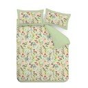 Зелено двойно /удължено 3 части спално бельо 230x220 cm Birds In Bloom – RHS