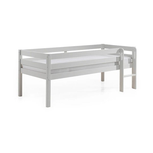 Бяло детско повдигнато легло , 90 x 200 cm Pino - Vipack