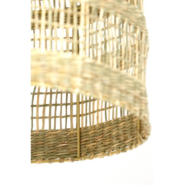 Висящо осветително тяло с абажур от морска трева в естествен цвят ø 38 cm Sagar – Light & Living-image-1