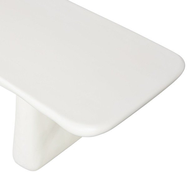 Пластмасова градинска пейка в цвят слонова кост Loggia – WOOOD-image-3