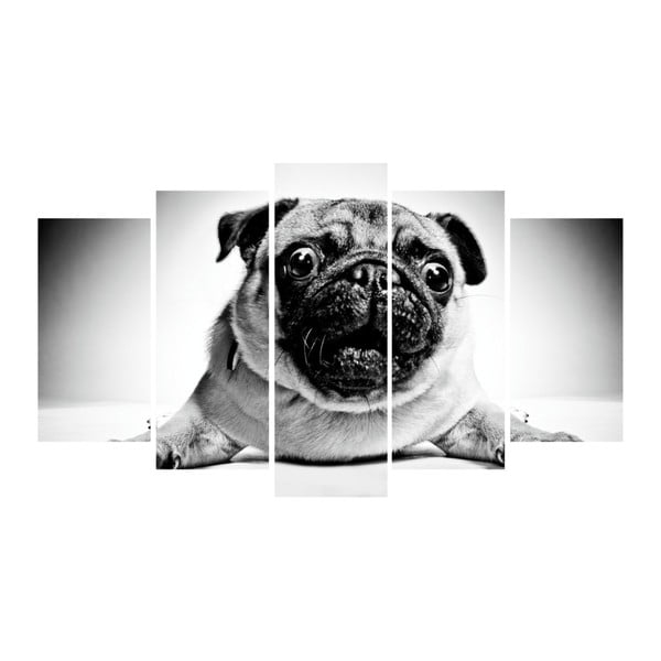 Картина от няколко части "Кученце", 102 x 60 cm - 3D Art