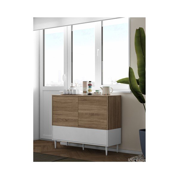 Нисък скрин с вратички от дъб Horizon - TemaHome-image-3