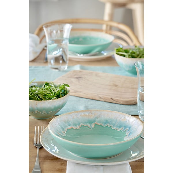 Тюркоазена дълбока керамична чиния ø 21,5 cm Taormina – Casafina-image-1
