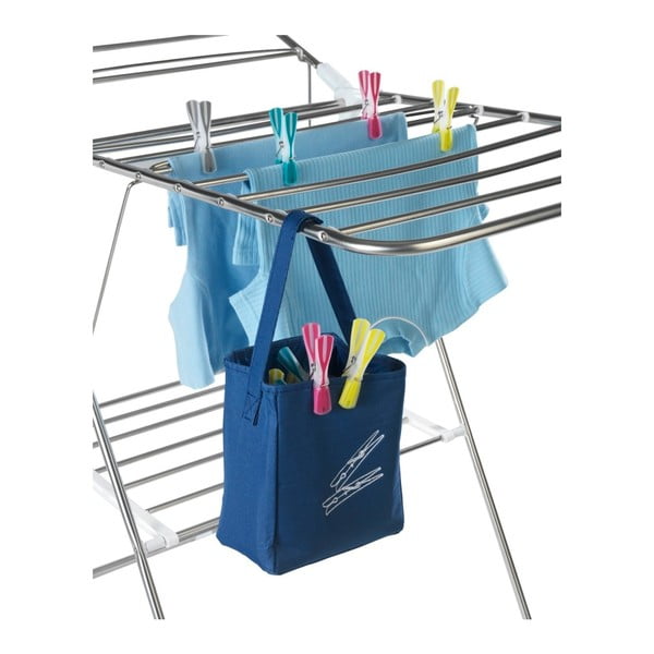 Синя кошница за закачане на дрехи Peg - Wenko-image-3
