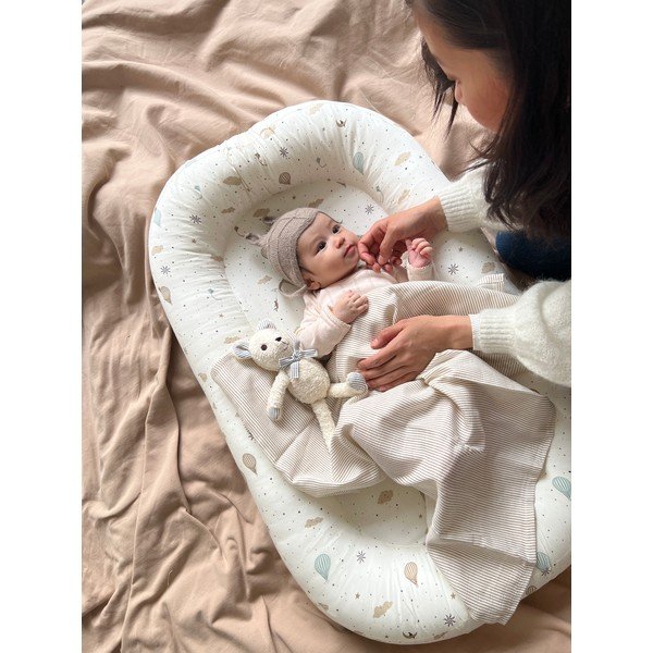 Гнездо за бебе в цвят слонова кост 52x84 cm Dreamland – Cam Cam Copenhagen-image-1